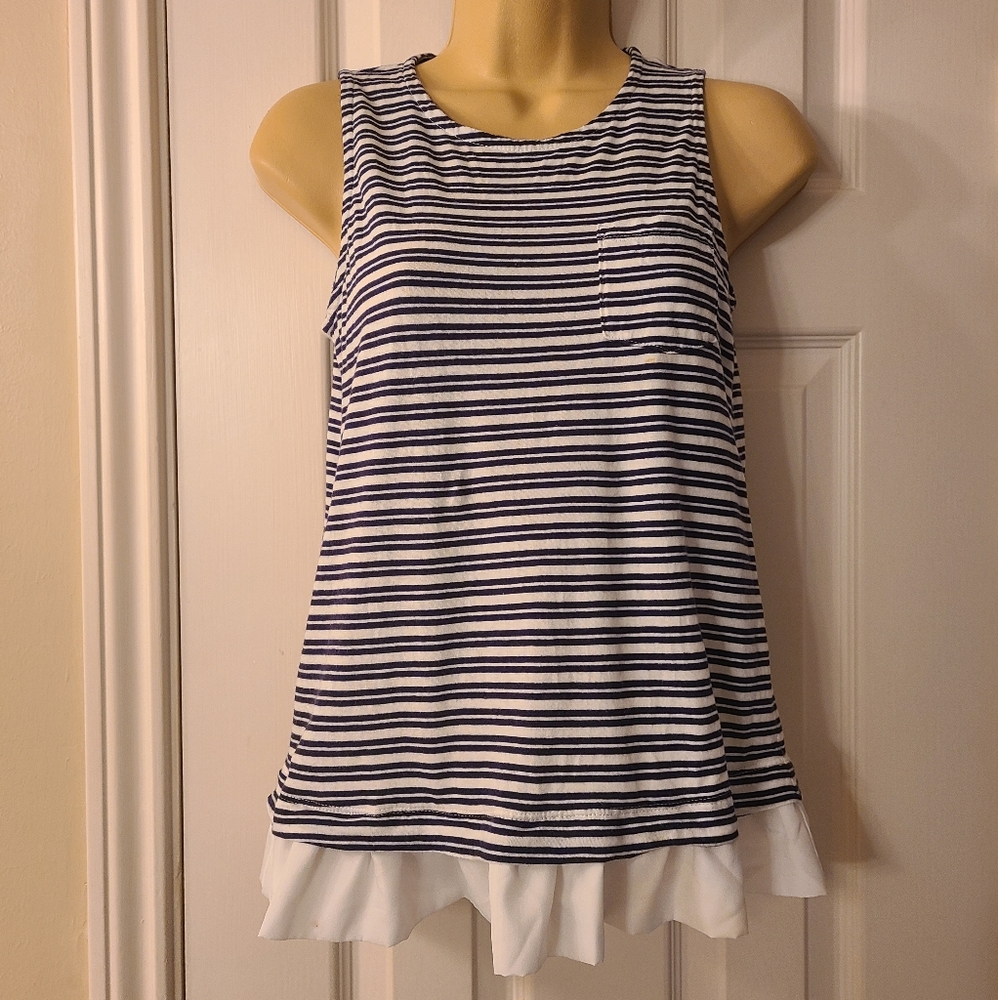 Striped Tank w/Ruffle by Crewcuts